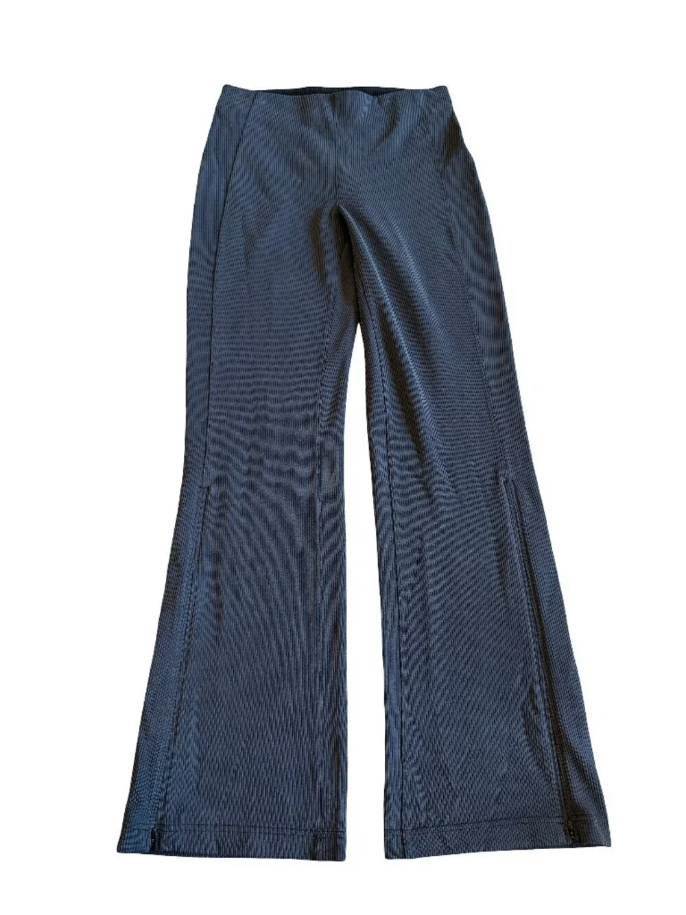 Lululemon Ribbed Zip Flared Pants Brushed Softstreme Athletic Size 8 Women's